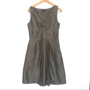 Banana Republic Brown Silk Sleeveless Dress, 10